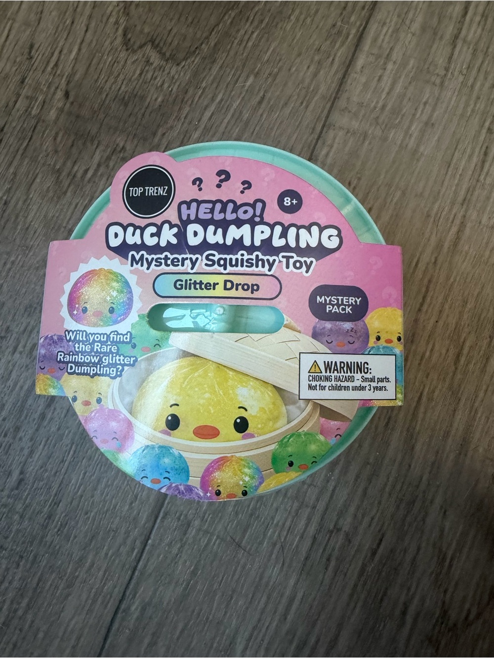 Top Trendz: Hello! Duck Dumpling Glitter Drop Mystery Squishy Toy - Sealed